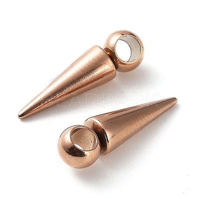 Ion Plating(IP)  201 Stainless Steel Pendants STAS-M323-28RG-1-1