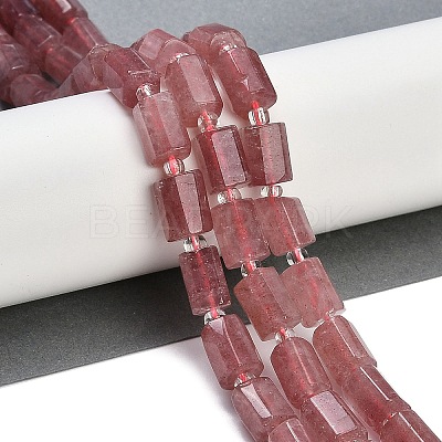 Natural Strawberry Quartz Beads Strands G-G162-D06-01-1