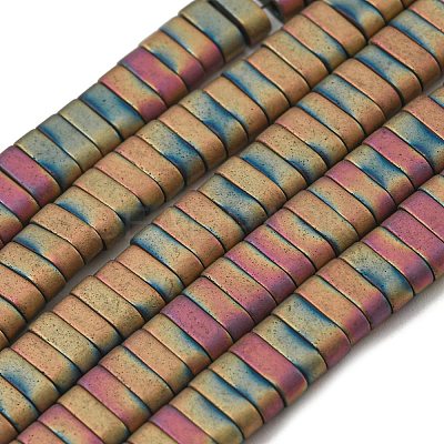 Electroplated Non-magnetic Synthetic Hematite Beads Strands G-C106-B01-01A-1
