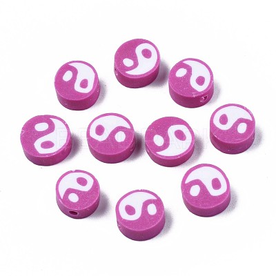 Handmade Polymer Clay Beads CLAY-T016-65J-1