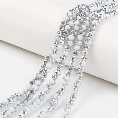 Electroplate Opaque Glass Beads Strands EGLA-A034-P3mm-M15-1