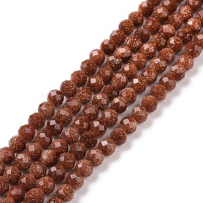 Synthetic Goldstone Beads Strands G-E591-06B-1