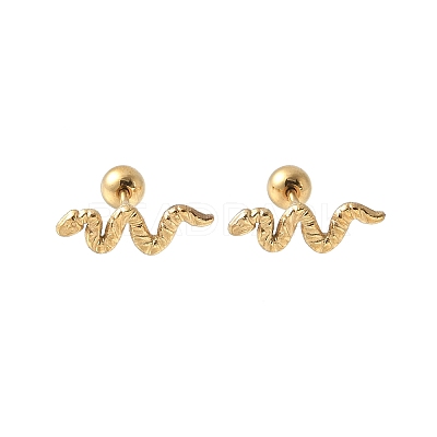 304 Stainless Steel Stud Earrings for Women EJEW-E603-02G-1