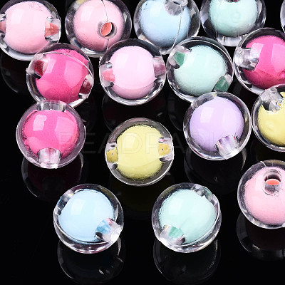 Transparent Acrylic Beads X-TACR-N011-004A-01-1