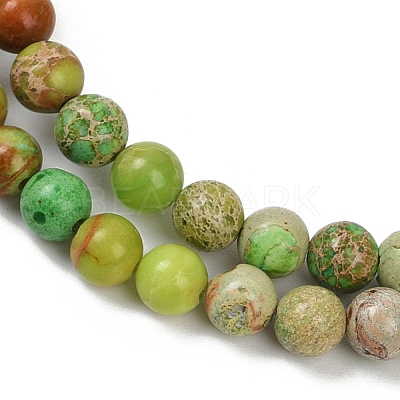 Dyed Natural Regalite/Imperial Jasper/Sea Sediment Jasper Beads Strands G-B124-C04-06-1