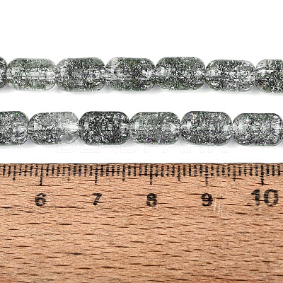 Transparent Crackle Glass Beads Strands GLAA-NH0001-04-A11-1