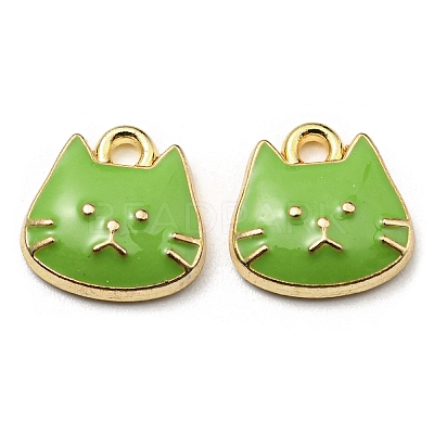 Golden Plated Alloy Charms ENAM-L042-01G-07-1