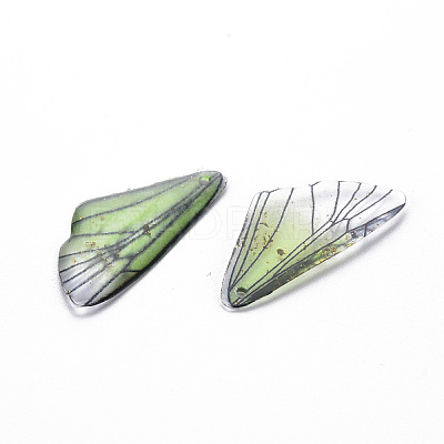 Transparent Resin Pendants RESI-Q216-001D-1