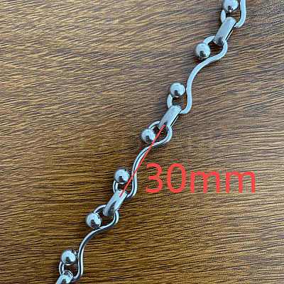 304 Stainless Steel Link Chains CHS-H025-23P-A-1