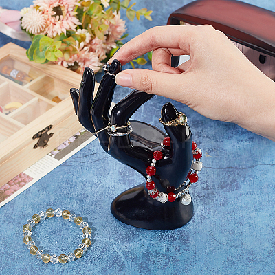 Plastic Mannequin Hand Jewelry Display Holder Stands RDIS-WH0009-013A-1