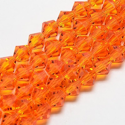 Imitate Austrian Crystal Bicone Glass Beads Strands GLAA-F029-3x3mm-11-1