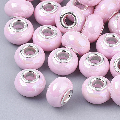 Opaque Resin European Beads RPDL-T038-007N-1