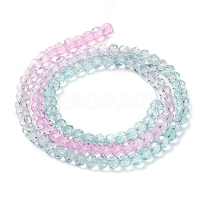 Transparent Painted Glass Beads Strands DGLA-A034-T3mm-A10-1