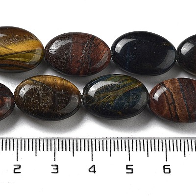 Natural 3-Color Tiger Eye Beads Strands G-P528-M22-01-1