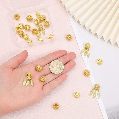 3 Style Alloy European Beads FIND-CA0006-17-1