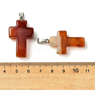 Natural Red Agate Pendants GG-K002-11E-1