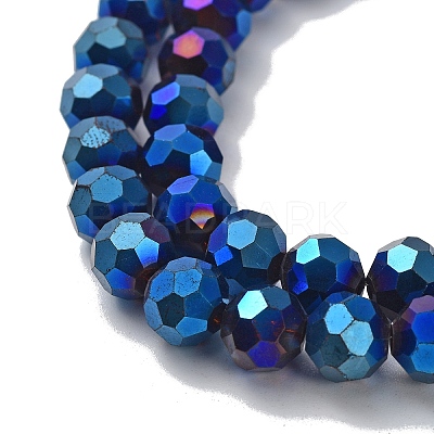 Electroplate Glass Bead Strands LS-EGLA-R042-8mm-01-1