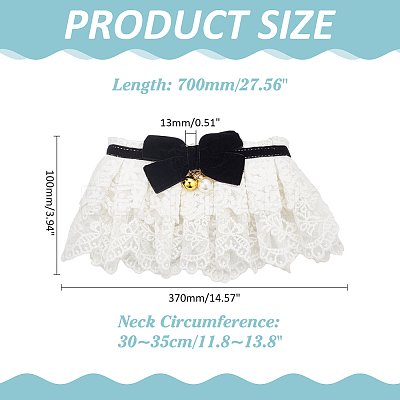 Bowknot Polyester Dog Bibs AJEW-WH0651-22C-01-1