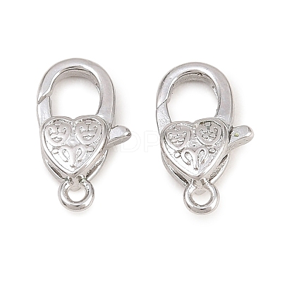 Brass Lobster Claw Clasps KK-H287-08I-P-1