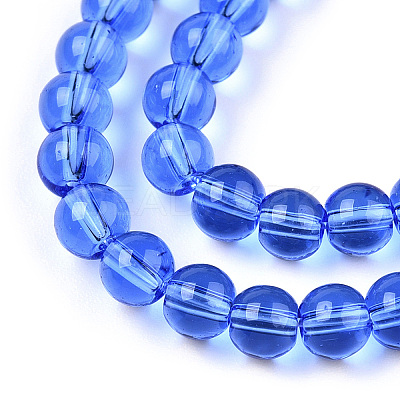 Transparent Glass Beads Strands GLAA-T032-T4mm-04-1