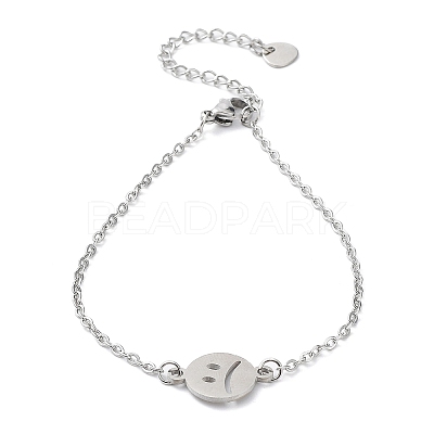 Tarnish Resistant 201 Stainless Steel Link Bracelets with Cable Chains LS-BJEW-P297-01P-D-1