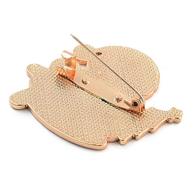 Christmas Theme Alloy Enamel Brooches JEWB-S022-03C-1