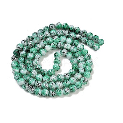 Drawbench & Baking Paint Glass Beads Strands GLAA-S176-06-1
