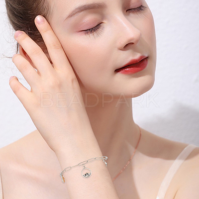 10Pcs 2 Colors 304 Stainless Steel Paperclip Chain Bracelets BJEW-BBC0001-21-1
