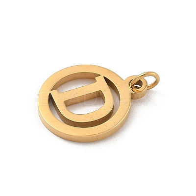 304 Stainless Steel Charms
with Jump Ring STAS-R001-02G-D-1