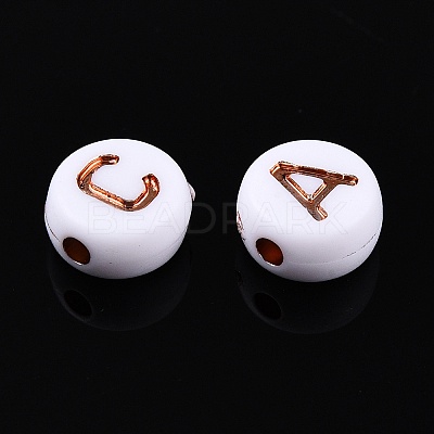 Plating Acrylic Beads PACR-Q112-07C-1