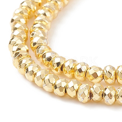 Electroplate Non-magnetic Synthetic Hematite Beads Strands G-L485-06A-G-1