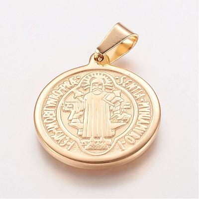Ion Plating(IP) 304 Stainless Steel Pendants STAS-E117-04G-1