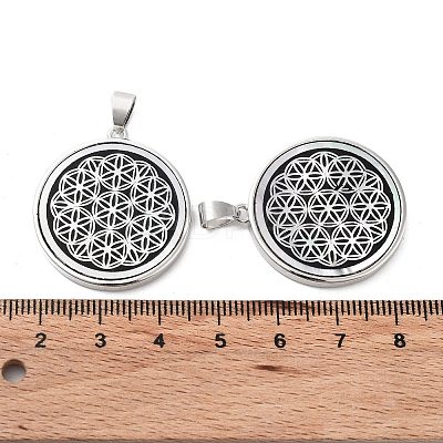 Natural White Shell Pendants SHEL-G017-01P-01-1