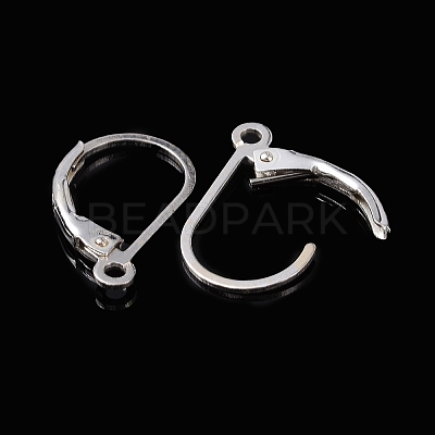 925 Sterling Silver Leverback Earrings STER-S002-56-1