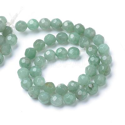 Natural Green Aventurine Bead Strands G-R411-10-6mm-1