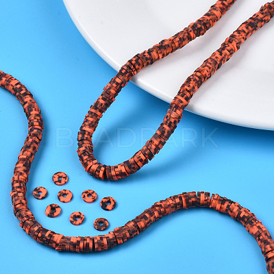 Handmade Polymer Clay Beads Strands CLAY-R089-6mm-160-1