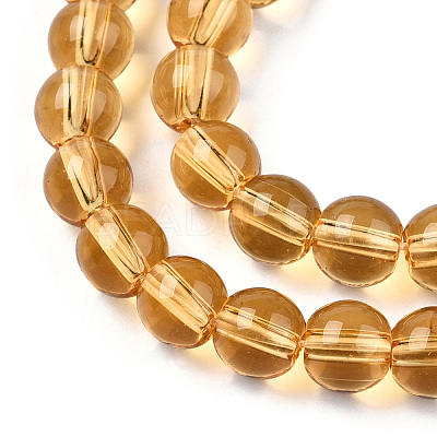Transparent Glass Beads Strands GLAA-T032-T6mm-08-1