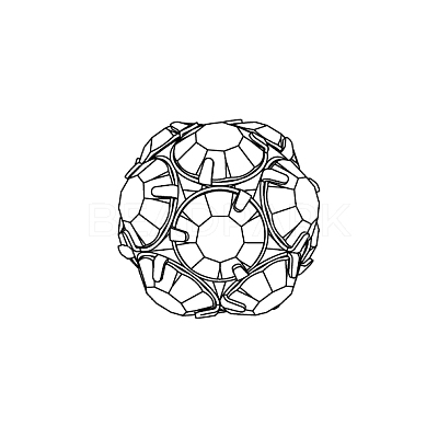 Preciosa® MAXIMA Crystal Stones in Settings X-PRC-MB8-00030-P-1