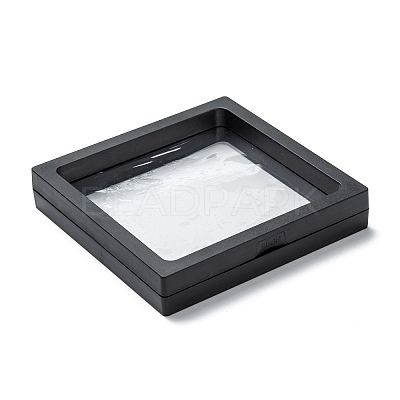 Square Transparent PE Thin Film Suspension Jewelry Display Box CON-D009-01C-03-1