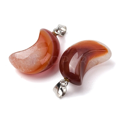 Natural Agate Pendants G-F820-02L-18-1