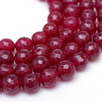 Natural White Jade Bead Strands G-R346-4mm-02-1