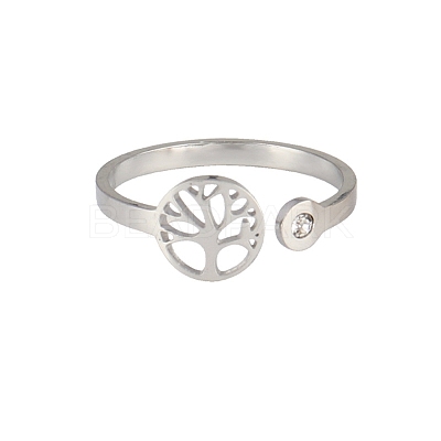 Stainless Steel Cuff Rings PW-WGB87C5-01-1