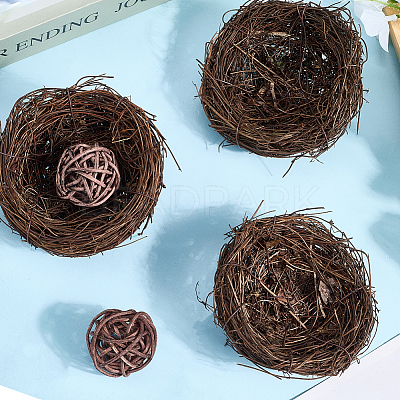 Jute Twine Imitation Bird's-nest AJEW-WH20121-14C-1