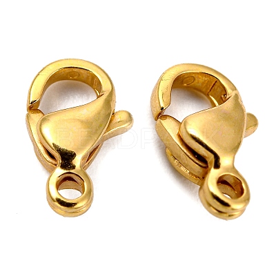 304 Stainless Steel Lobster Claw Clasps STAS-AB12-G-1