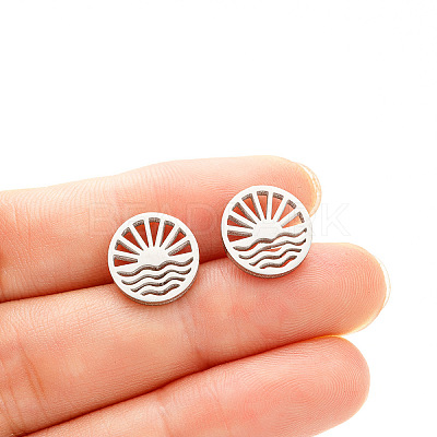 Valentine's Day 304 Stainless Steel Stud Earrings WGDCE41-06-1