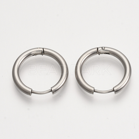 201 Stainless Steel Huggie Hoop Earrings EJEW-T005-JN155-14-1