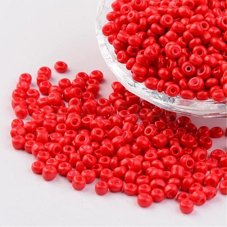 6/0 Baking Paint Glass Seed Beads X-SEED-S003-K20-1