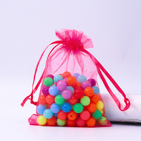 Rectangle Organza Drawstring Bags LS-CON-PW0001-054D-17-1
