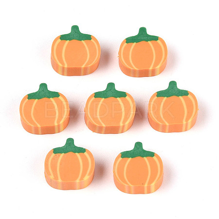 Halloween Handmade Polymer Clay Beads CLAY-T022-15B-1