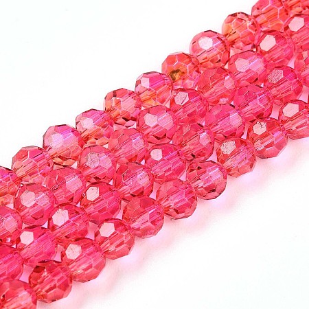 Baking Paint Transparent Glass Beads X1-DGLA-A035-T4mm-A02-1